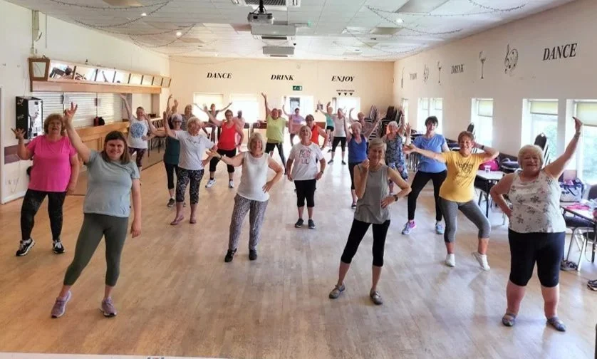 Bumba Fitness class dancing together in Ipswich